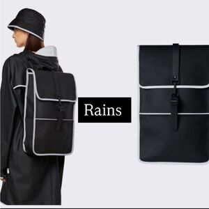 Rains Unisex Reflective Backpack NWT One size